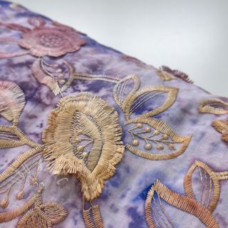 Bombažna tkanina TIE DYE EMBROIDERY Flora design C