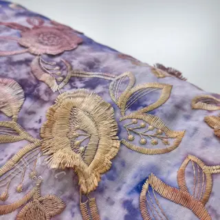 Bombažna tkanina TIE DYE EMBROIDERY Flora design C