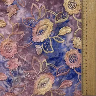 Bombažna tkanina TIE DYE EMBROIDERY Flora design C
