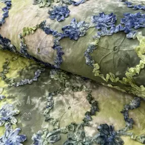 Bombažna tkanina TIE DYE EMBROIDERY Eva tape design A