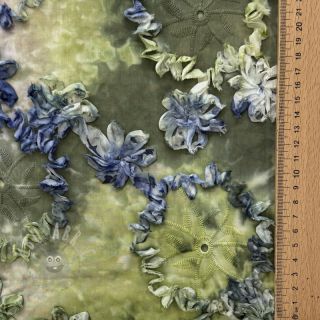 Bombažna tkanina TIE DYE EMBROIDERY Eva tape design A