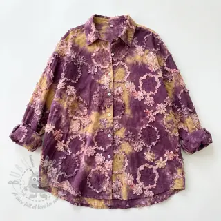 Bombažna tkanina TIE DYE EMBROIDERY Eva tape design D