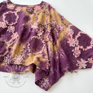 Bombažna tkanina TIE DYE EMBROIDERY Eva tape design D