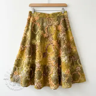 Bombažna tkanina TIE DYE EMBROIDERY Eva tape design E