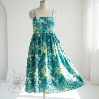 Bombažna tkanina TIE DYE EMBROIDERY Eva tape design B