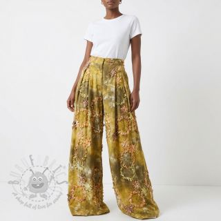 Bombažna tkanina TIE DYE EMBROIDERY Eva tape design E