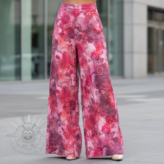 Bombažna tkanina TIE DYE EMBROIDERY Flora design D