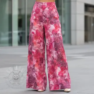 Bombažna tkanina TIE DYE EMBROIDERY Flora design D