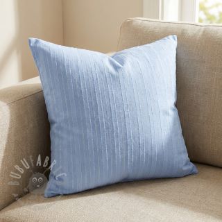 Bombažna tkanina VOILE LUREX Stripes light blue