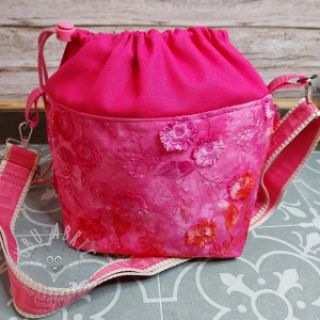 Bombažna tkanina TIE DYE EMBROIDERY Poppy design K