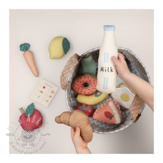 Bombažna tkanina Farmers market PANEL digital print