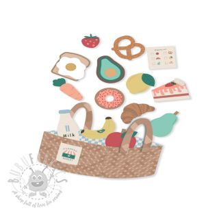 Bombažna tkanina Farmers market PANEL digital print