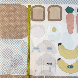 Bombažna tkanina Farmers market PANEL digital print