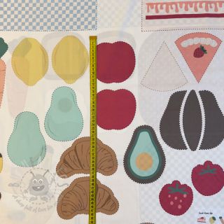 Bombažna tkanina Farmers market PANEL digital print