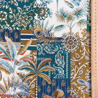 Dekorativno blago jacquard Basmati allover bleu