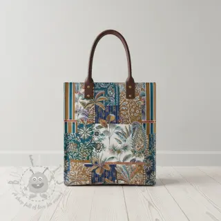 Dekorativno blago jacquard Basmati allover bleu