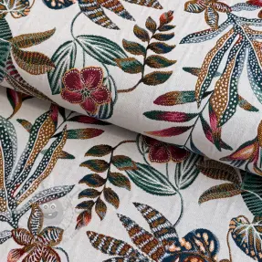 Dekorativno blago jacquard Neroli allover blanc