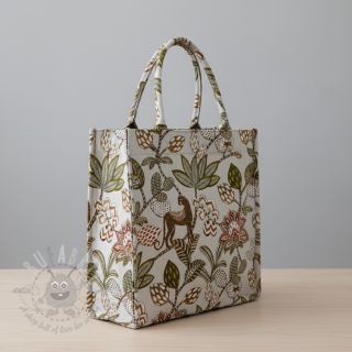 Dekorativno blago jacquard Soliman allover blanc