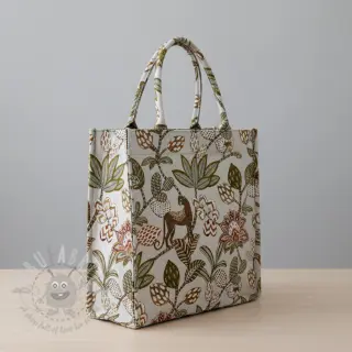 Dekorativno blago jacquard Soliman allover blanc