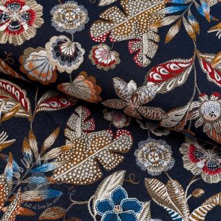 Dekorativno blago jacquard Neroli allover nuit
