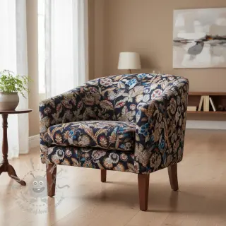 Dekorativno blago jacquard Neroli allover nuit