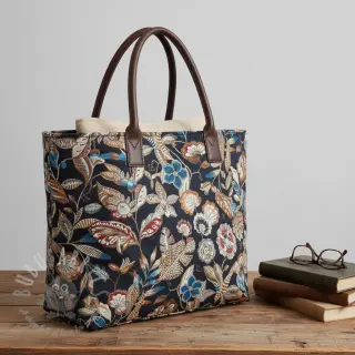 Dekorativno blago jacquard Neroli allover nuit