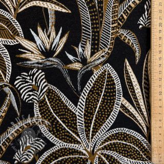 Dekorativno blago jacquard Moranto allover noir
