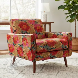 Dekorativno blago jacquard Matcha allover rouge