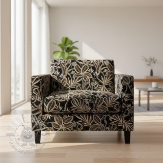 Dekorativno blago jacquard Moranto allover noir