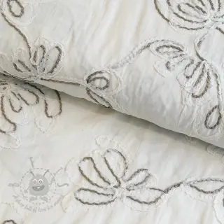 Bombažna tkanina EMBROIDERY Loom En Light off white