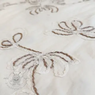Bombažna tkanina EMBROIDERY Loom En Light off white