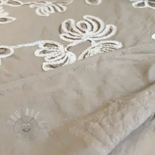 Bombažna tkanina EMBROIDERY Loom En Light natural