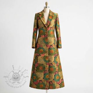 Dekorativno blago jacquard Matcha allover kaki