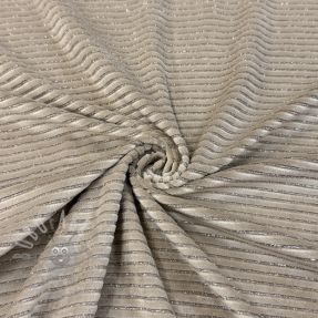 Elastičen žamet VELVET LUREX Stripe beige