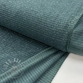 Elastičen žamet VELVET LUREX Stripe forest green
