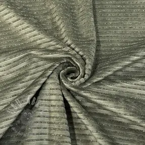 Elastičen žamet VELVET LUREX Stripe camo green