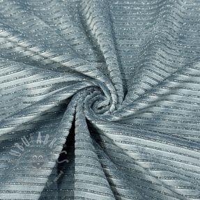 Elastičen žamet VELVET LUREX Stripe ocean green
