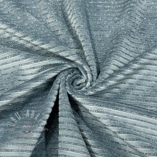 Elastičen žamet VELVET LUREX Stripe ocean green