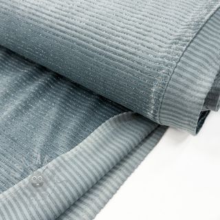 Elastičen žamet VELVET LUREX Stripe ocean green