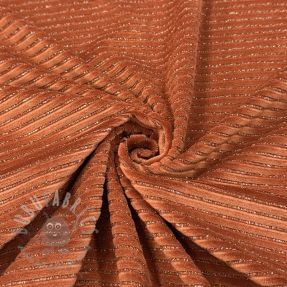 Elastičen žamet VELVET LUREX Stripe brick
