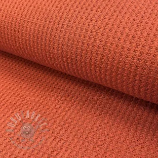Pletenina WAFFLE BIG KNIT rust
