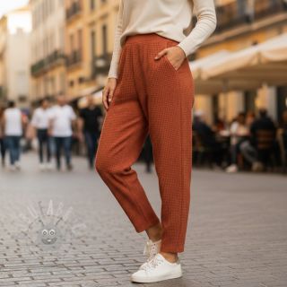 Pletenina WAFFLE BIG KNIT rust