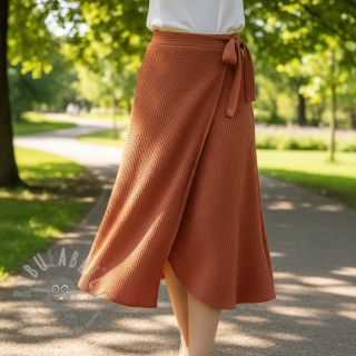 Pletenina WAFFLE BIG KNIT rust