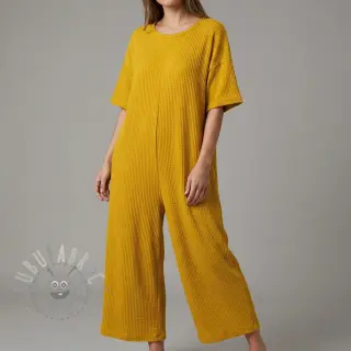Pletenina WAFFLE BIG KNIT ochre