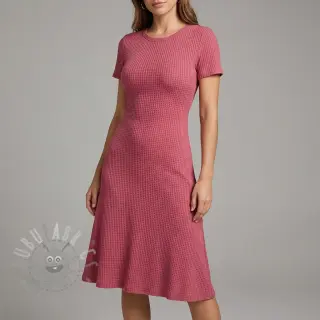Pletenina WAFFLE BIG KNIT dark salmon