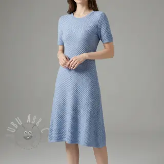 Pletenina Angora honey blue