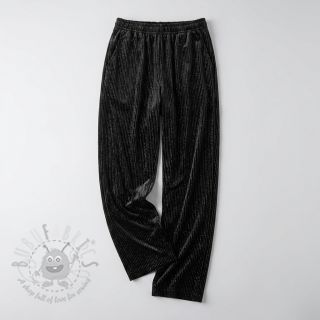 Elastičen žamet VELVET LUREX Stripe black