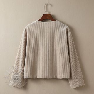 Elastičen žamet VELVET LUREX Stripe beige