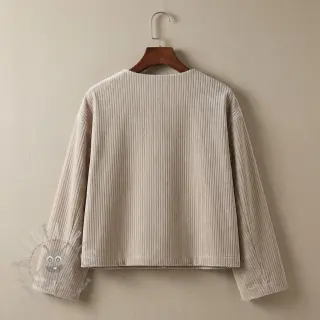 Elastičen žamet VELVET LUREX Stripe beige