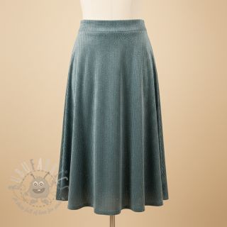 Elastičen žamet VELVET LUREX Stripe ocean green